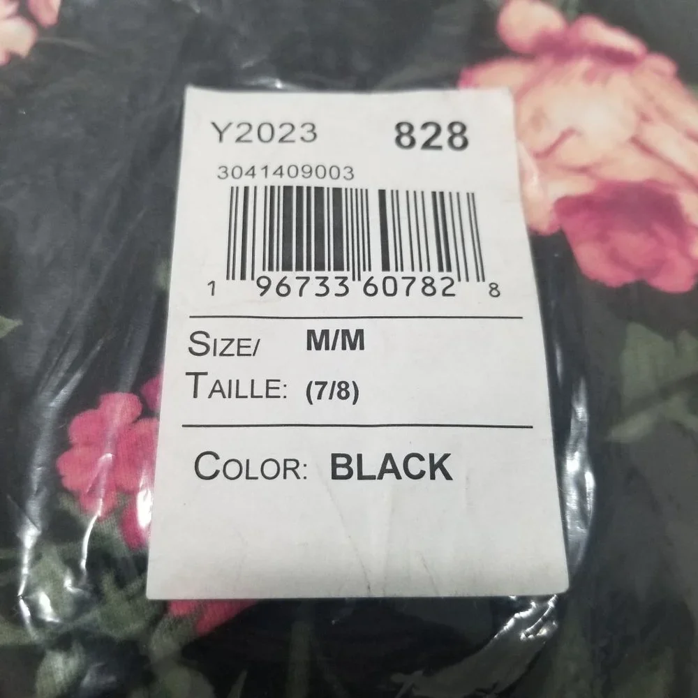 NWT‎ The Children’s Place  Girls Print Smocked Top - Black Size M